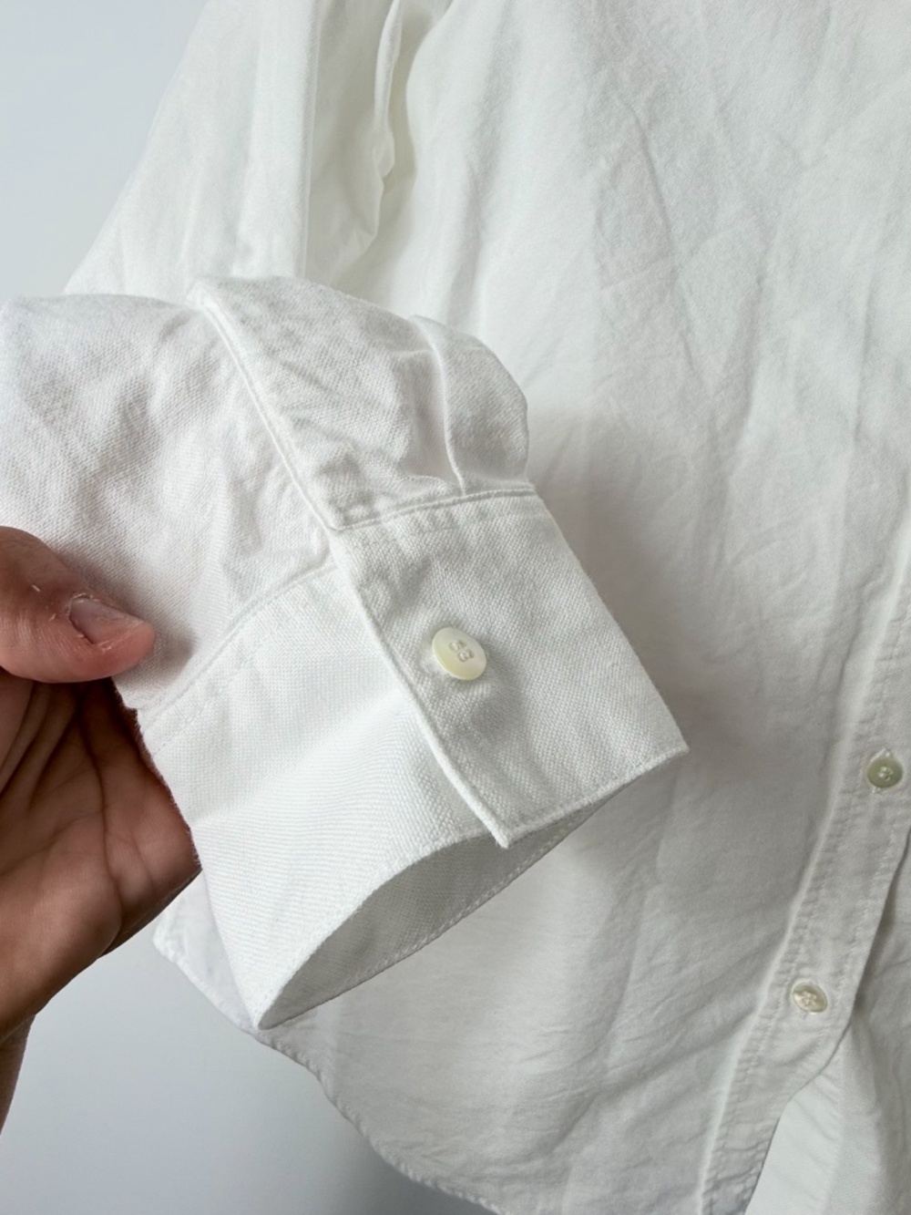 Sezane Max Button Down Shirt Size 34 White Long Sleeve (U) - Picture 9 of 10